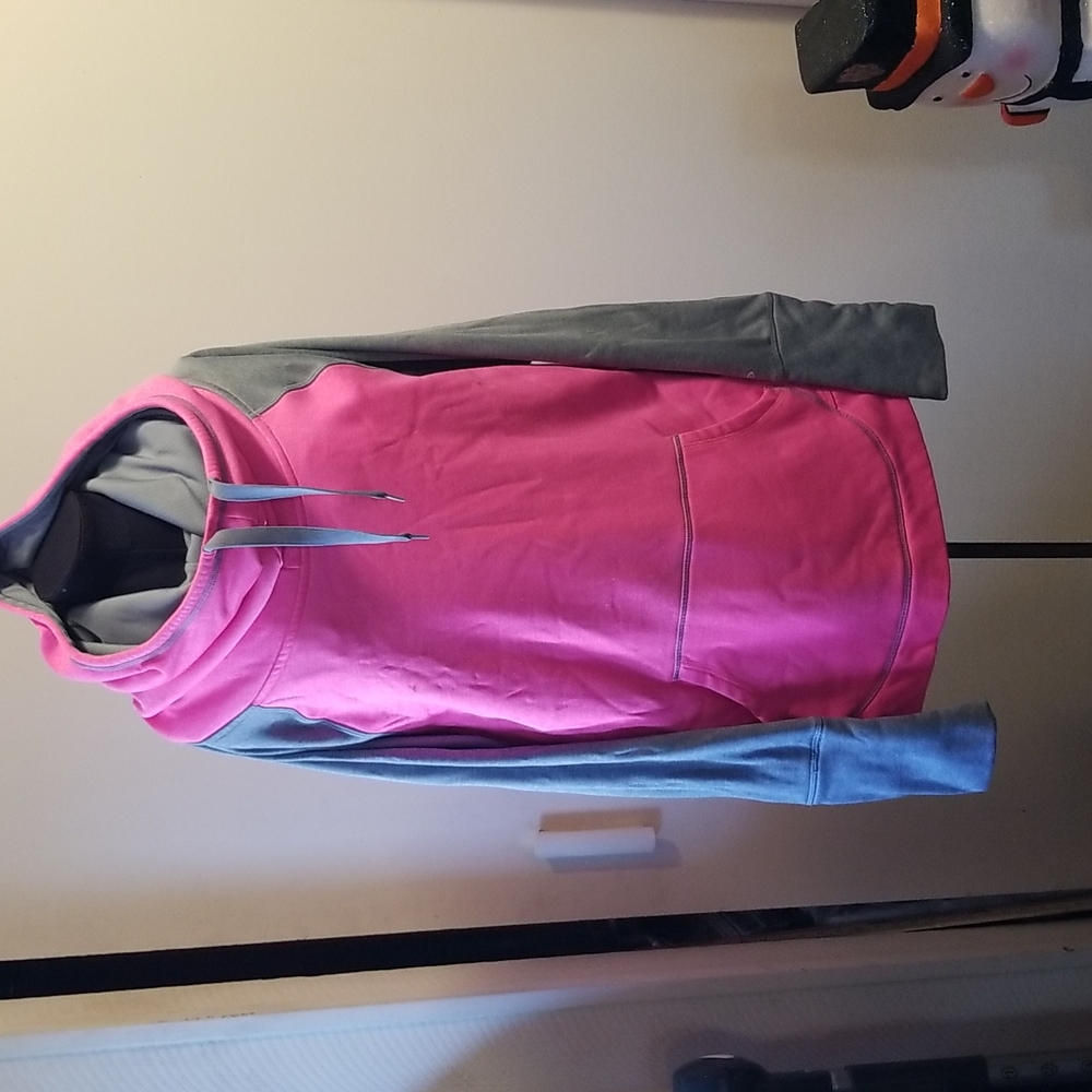 C9 by Champion pink and gray scuba hoodie with front pocket